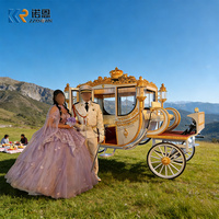 Carrosse royal électrique, carrosse à cheval, carrosse royal, chariot, carrosses tirés par des chevaux pour mariage