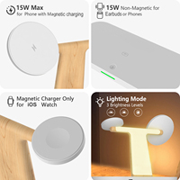 Station de charge multifonction haute qualité AFY Factory pour téléphone, montre, écouteurs, lampe 4 en 1, chargeur sans fil magnétique rapide 15W