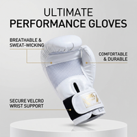 Gants de boxe MMA personnalisés en gros, professionnels, à doigts entiers, en PU rose mat, pour entraînement de kick-boxing, 8oz, pour sparring, prix abordable