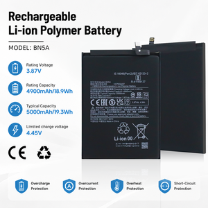 For Xiaomi BN5A Li-Polymer <b>Battery</b> Pack 4900mAh 3.87Vdc Rechargeable <b>Mobile</b> Phone <b>Battery</b> Made in China - Product Image 5