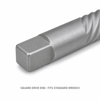 Jeu de tarauds et filières, extracteur de vis, extracteur de boulons cassés, outil de retrait facile en acier à roulements GCr15, à spirale carrée, revêtement titane, pour rotation à droite
