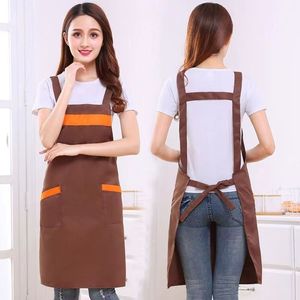 Delantales Unisex Ajustables de Lona de Poliéster/Algodón Personalizados para Cocina, Chef, Camarero, Camarera, Bartenders, Restaurante, Bar, Uniforme de Trabajo - Product Image 4