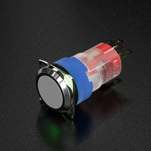 HBAN Stainless Steel 16-35mm 5A 250V Saklar Tombol Tekan IP67 IK08 Momentary/Latching Saklar Tombol Tekan Berlampu Panel Kontrol - Product Image 3