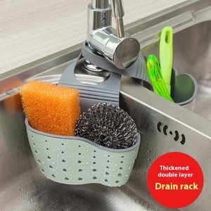 Petit Organisateur d'Ustensiles de Cuisine, Sac Suspendu pour Évier, Support de Rangement pour Éponge, Panier de Vidange Suspendu pour un Rangement Efficace - Product Image 3