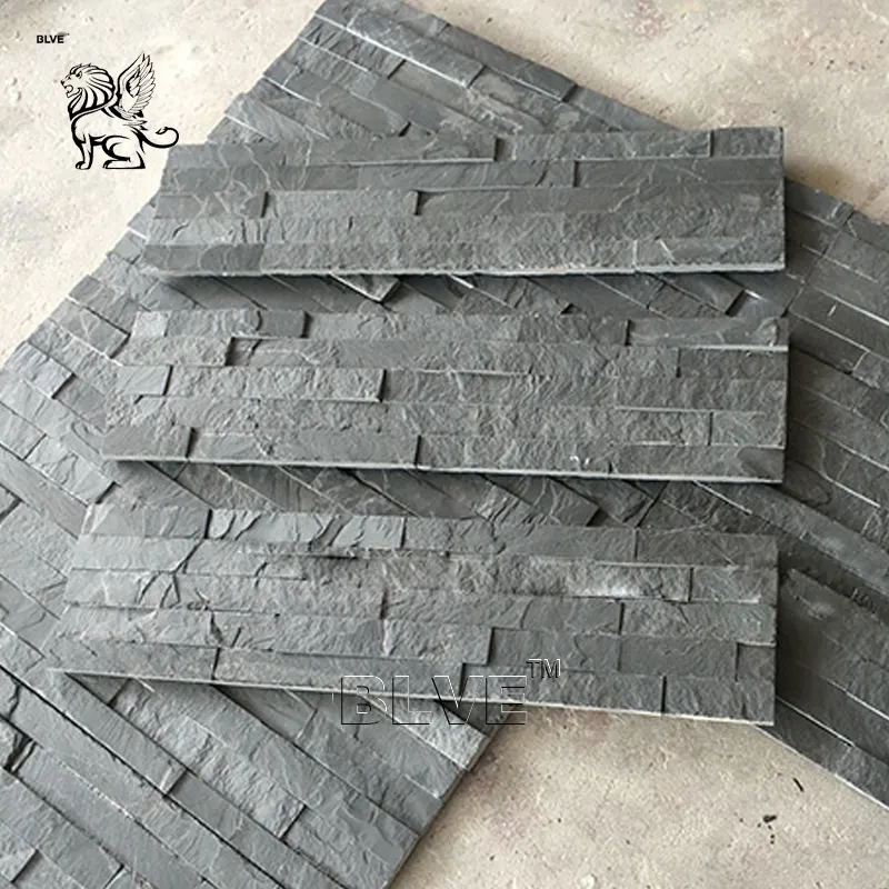 BLVE Wholesale Outdoor House Exterior Wall Tiles Stone Veneer Granite Slabs Cladding Natural Culture Stone Panel