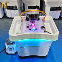 Bassin de Lavage Portable de Luxe, Tête de Spa pour Salon de Beauté, Lit de Lavage Thaïlandais Japonais, Stockage d'Eau, Réservoir de 60 Litres