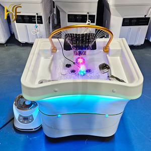 فاخر محمول وعاء الشامبو للتجميل رئيس صالون سبا التدليك الياباني الشامبو سرير تخزين المياه 60 لترا خزان المياه - Product Image 2