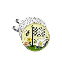 Clip de chapeau de golf en fer avec marqueur de balle magnétique de 25 mm, finition émaillée, accessoire de golf