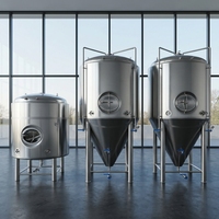 Équipement de brasserie de 2000 L, chaudière à vapeur à 3 cuves, système de brassage entièrement sanitaire