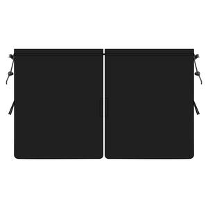 Juego de cortinas para ventana de coche, color negro, cinco piezas, parasol lateral trasero para asientos delanteros y traseros, protección solar de tela hilada con resorte - Product Image 5