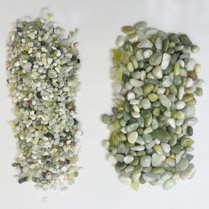 Chất Lượng Cao Bền Thân Thiện Với Môi Tự Nhiên Trang Trí Màu Xanh Lá Cây Sỏi Đá Cuội Sỏi Cho Vườn Cảnh Quan Biệt Thự Trang Trí - Product Image 2