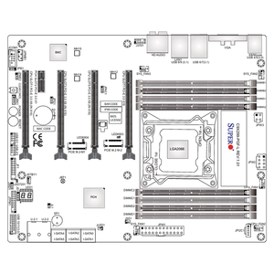 Carte mère de bureau ATX MBD-C9X299-PGF-L pour overclocking, compatible avec un seul processeur Intel X299 LGA <span class=keywords><strong>2066</strong></span> (Socket R4), prise en charge DDR4 - Product Image 2