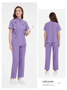 Uniformes Médicos Personalizados con Logotipo para Mujer y Unisex, de Poliéster y Elastano, Transpirables, Cortos, para Enfermeras, Hospitales, Salones de Belleza, Dentistas, Clínicas, Cirugía - Product Image 3