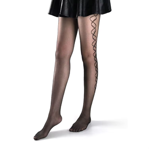 Velsatis bas de corps sexy en jacquard noir collants <span class=keywords><strong>tatouage</strong></span> sans couture pour filles japonaises - Product Image 6