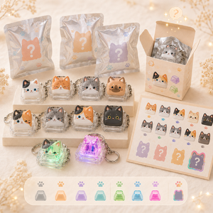 Porte-clés en acrylique LED personnalisé de qualité supérieure avec impression UV, Fidget Spinner pour soulager le stress, Cadeau promotionnel - Product Image 3