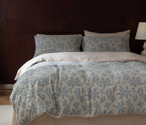 Parure de lit vintage en jacquard vert <span class=keywords><strong>Lucien</strong></span>, douce et soyeuse, luxueuse, avec housse de couette - Product Image 1