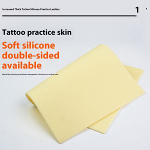 Peau de pratique de <span class=keywords><strong>tatouage</strong></span> en silicone épaissie pour <span class=keywords><strong>débutant</strong></span> de 3mm pour la formation permanente au maquillage et l'équipement de <span class=keywords><strong>tatouage</strong></span> faux - Product Image 1