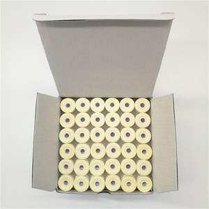 Benang Bordir Polyester 75D/2 Kualitas Super, Gulungan Siap Pakai, Sisi Kertas Putih Tipe L, 144 Gulungan Per Kotak, Benang Jahit - Product Image 3