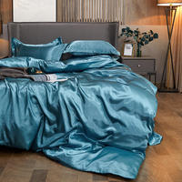 Parure de lit de luxe en satin de soie massif, taille King & Queen, écologique, style européen, housse de couette pour mariage