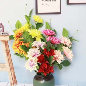DOLA Grosir Bunga Murah 3 Kepala Dekorasi Bunga Buatan untuk Dekorasi Pernikahan
