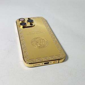 <span class=keywords><strong>Coque</strong></span> de protection pour téléphone portable avec cadre en or de luxe avec boîtier en or véritable plaqué Zircon pouvant être personnalisé logo pour iPhone - Product Image 5
