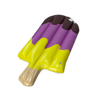 Propre conception été eau plaisir arc-en-ciel gonflable Popsicle adulte plage multicolore piscine pont prix usine gonflable piscine flotteur