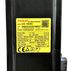 A0B6-0116-B704 A0B6-2116-B704อะไหล่ Fanuc ใหม่ของแท้มอเตอร์ไฟฟ้ากระแสสลับ0037 # - Product Image 2