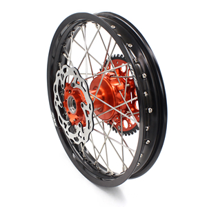 Ruedas de moto de cross todoterreno KKE 21/18 <span class=keywords><strong>Enduro</strong></span> CUSH Drive para <span class=keywords><strong>KTM</strong></span> EXC 2003, 125-530CC, 2024-, con piñón y disco - Product Image 2