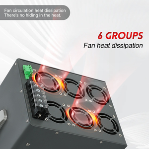Fonte de Alimentação Ajustável AC-<span class=keywords><strong>DC</strong></span> MWEL SCP-1200-12 1200W 12V 100A CC/CV para Eletrodeposição, Eletrolise e Carregamento de Baterias - Product Image 3