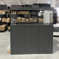 Aquarium robuste à structure en aluminium avec filtre de fond et bac de filtration, meuble résistant à la corrosion, longue durée de vie