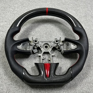 Volant de voiture en fibre de carbone, vente directe usine, pour <span class=keywords><strong>Infiniti</strong></span> Q50 Q60 QX50 QX30 Q50L EX QX70 FX Q70L, vente en gros et au détail - Product Image 1