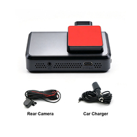 Enregistreur de conduite 4K UHD à double objectif 3 pouces avec WiFi et GPS, caméra avant et arrière pour la sécurité du véhicule