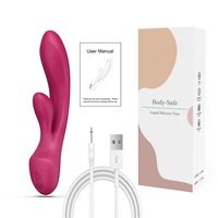Elektrischer Kaninchen-Vibrator aus Silikon, G-Punkt-Stimulator mit USB-Aufladung, 12 Frequenzen & Wasserdichtes Sexspielzeug für Frauen