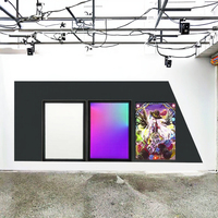 Décoration Murale Lumineuse DIY : Affiches Néon Anime Gaming Rectangulaires en Aluminium pour Salon, Éclairage UV Personnalisé HD Ultra Clair