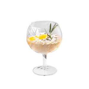 Usine jambe courte grande tasse de jus Gin Tonic verre à vin sphère en forme de Brandy Snifter verres - Product Image 5