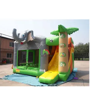 Mini bouncer inflável castelo combo bouncy saltar casa com deslizamento