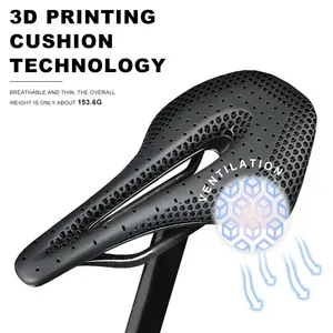 新型自行车鞍座符合人体工程学的MTB公路自行车穿孔座椅软垫纹理自行车鞍座