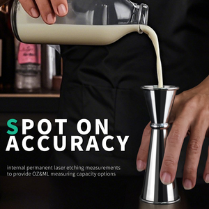 Tùy Chỉnh Nhật Bản <span class=keywords><strong>Jigger</strong></span> Cao Cấp Thép Không Gỉ Đôi Cocktail <span class=keywords><strong>Jigger</strong></span> Đo Rượu Cup Bartender Nguồn Cung Cấp Đo Jiggers - Product Image 6