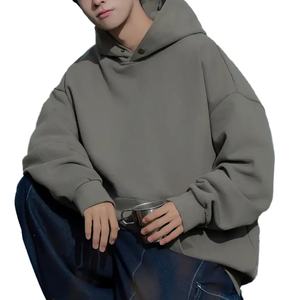 Sudadera Extra Grande de Alta Calidad para Hombre con Bolsillos de Nuevo Diseño, Venta al por Mayor OEM, Logotipo Personalizado, Ropa Urbana para la Temporada de Primavera - Product Image 5