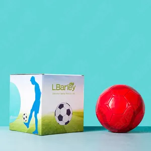 Boîte d'emballage cadeau pliable de luxe avec logo estampage à chaud personnalisé d'orge Boîte de papier ondulé imprimé pour le football