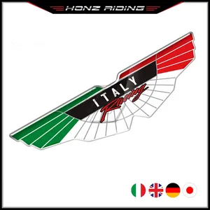 Adesivi Universali 3D in Resina per <span class=keywords><strong>Moto</strong></span> e Scooter, Sticker Bandiera Italia e Regno Unito - Product Image 1