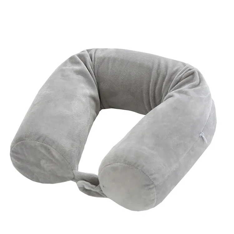 Best Selling Adjustable Travel Bendable Memory Foam Roll Neck Pillow for Head Cervical Support
