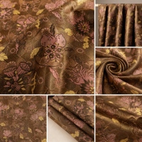 Kain Sutra Sateen Cina 100% Sutra Pola Garis 230g/m Lebar 54/55" Ramah Lingkungan Bernapas Tahan Lama untuk Dekorasi Rumah Pakaian