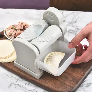 Plastic Handmatige Knoedelvormen Deeg Knoedelpersgereedschap Chinese Jiaozi-Vorm Kookverpakking Knoedelmaker Keukengereedschap