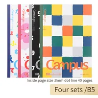 1 KOKUYO Campus Großhandel Hochwertiges Schüler-Notizbuch Schulheft Cartoon B5/A5 40 Blatt Günstiges Notizbuch für Studenten