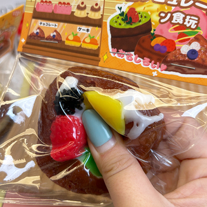 Torta di simulazione Kawaii TPR artigianato finti accessori per la casa delle bambole giocattolo di decompressione per spremere Cheesecake Squishy - Product Image 5