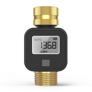 Válvula de Entrada de Agua de Latón con Temporizador Impermeable IP55, Botón de Perilla, Pantalla LCD de Plástico, Registrador de Flujo de Agua, Nuevo Diseño - Product Image 1