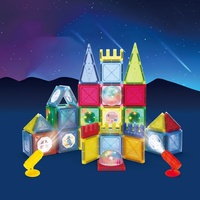 SAMLOK COOL LIGHTS Blocs de construction magnétiques DIY Jouets éducatifs Formes 3D Échelle 1:8 Plastique ABS Thème fantastique science-fiction 60-210