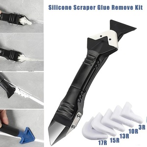 Kit d'outils manuels écologiques en plastique pour le décapage de silicone, le nettoyage de joints, le lissage de mastic et le décapage de moisissures sur sols - Product Image 3