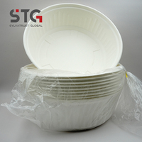 Bol en bagasse de canne à sucre jetable et compostable en gros pour la restauration, certifié BRCGS